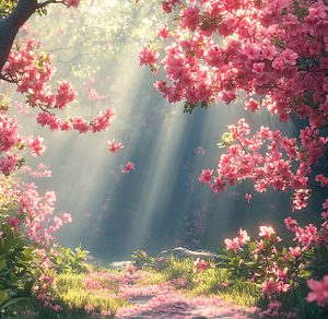 Blossom buds on tree branch