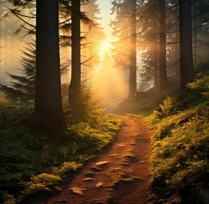 Illuminated Path mountain light