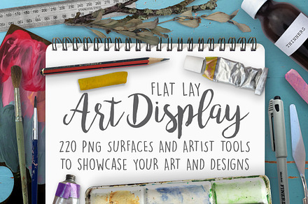 Flat lay Art Display Scene Creator