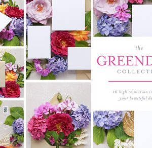 Greendale invite mock up bundle stock photo containing mockup and mock up