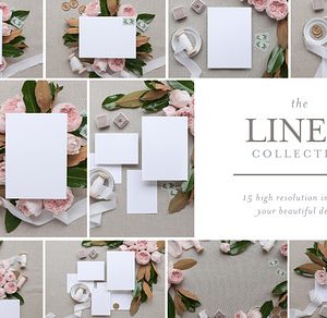 Linen - Invite Mock Up Bundle
