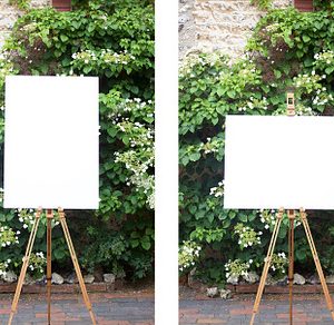A1 Easel Mockups - Greenery