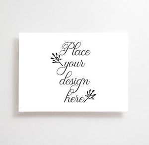 5x7 print promo card postcard mockup