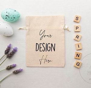 Spring Gift Bag Mockup JPG/PSD