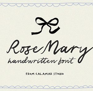 Rose Mary Handwritten Wedding Font