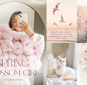 230 Spring Stock Photos Blossom girl