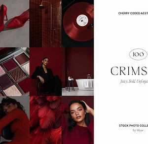 CRIMSON / 100 Cherry Coded Photos