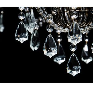 chandelier black background light ai