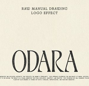 ODARA | Raw Logo & Text Effect