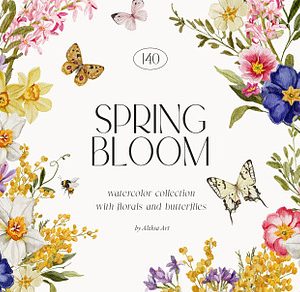 SPRING BLOOM watercolor collection