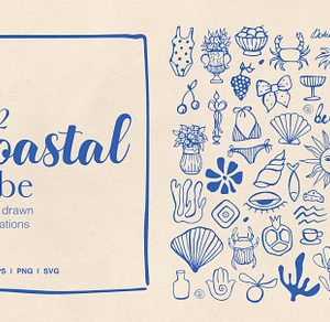 Coastal Vibe Clipart Set