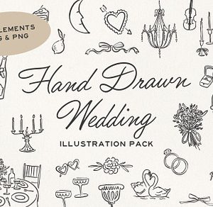 Hand Drawn Wedding Elements