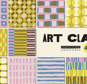 Art Class. Seamless Patterns