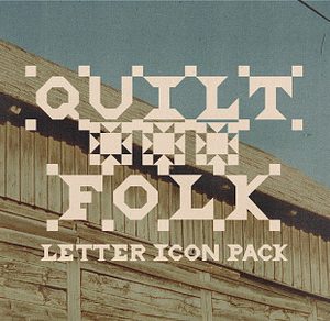 Quilt Folk - Letter & Quilt Icons