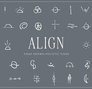 Wellness Holistic Boho Yoga Icons