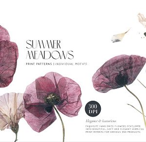 Summer Meadows! Dried flower prints!