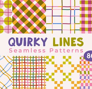 Quirky Lines Seamless Patterns
