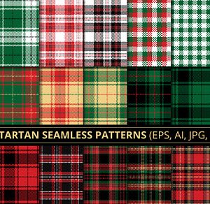 Tartan & Plaid Seamless Patterns