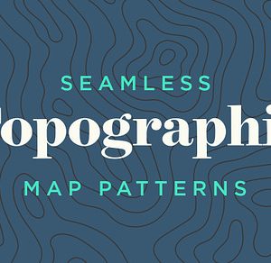 Topographic Map Patterns - Tileable