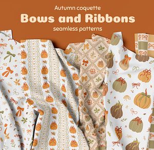 Autumn coquette bows and ribbons