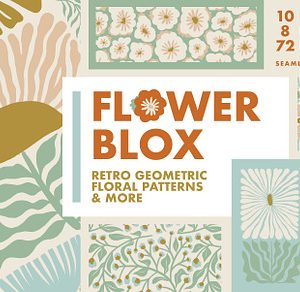 Flowerbox Retro Floral Patterns