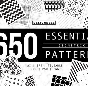 650 ESSENTIAL Vector Patterns