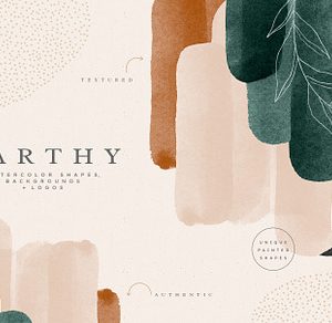 Earthy Abstract Shapes + Logos