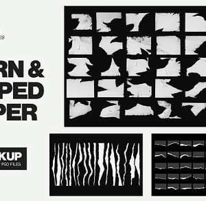 Torn Paper Textures & Ripped Mockups