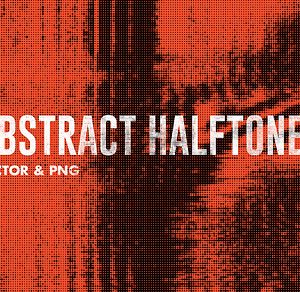 Abstract Halftones - Vector & PNG