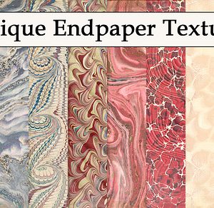 Antique Endpaper Textures