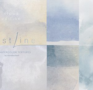 Mistline Cloud Watercolor Textures