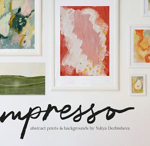 Abstract background print poster