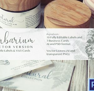 Herbarium: Vector Labels