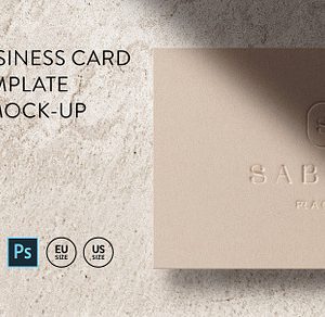 Business Card Mockup Template Logo