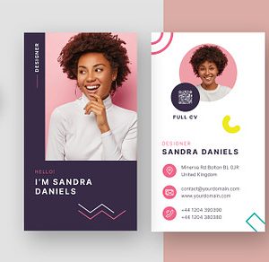Resume Business Card Canva