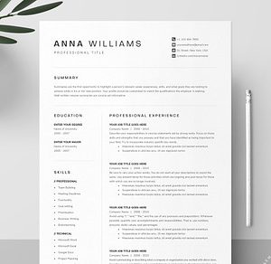 Resume Template Pack | Word, Pages