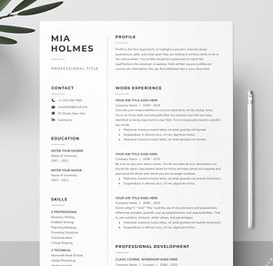 Word Resume & Cover Letter Template