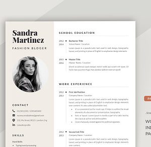 Cv Template Word