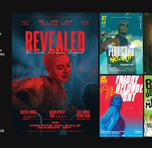 5 Hip Hop Artist Poster Templates