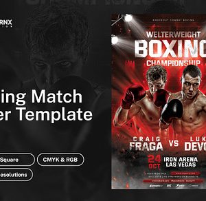 Boxing Fight Flyer Template