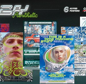 Y2K Aesthetic Poster Templates