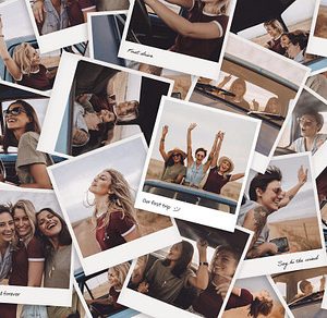 Polaroid Photo Collage Template