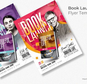 Book Launch Flyer Templates PSD