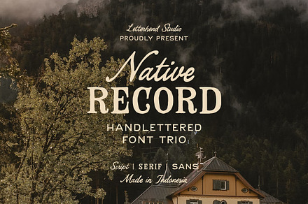 The Native Record Font Trio