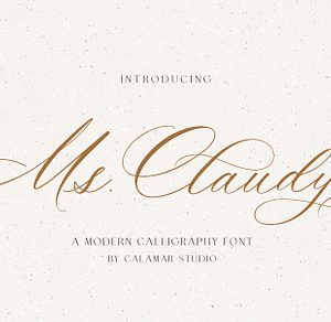 Ms Claudy | Wedding Calligraphy Font