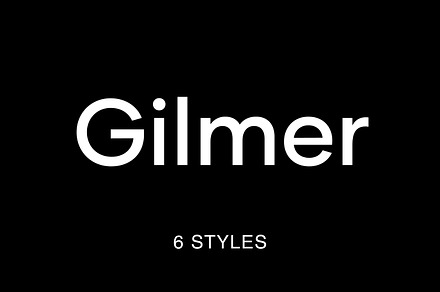 Gilmer – Geometric Sans Serif