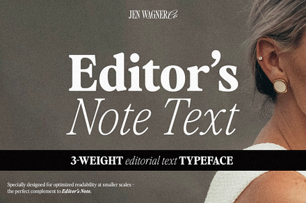 Editor’s Note Text | A 3-Weight Edit