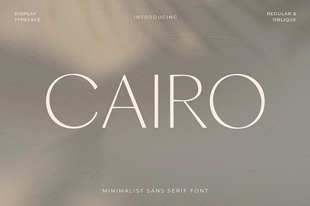 CAIRO - Classic Minimalis Sans