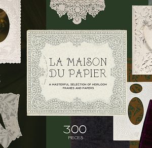 Emboss Lace Frames & Vintage Paper